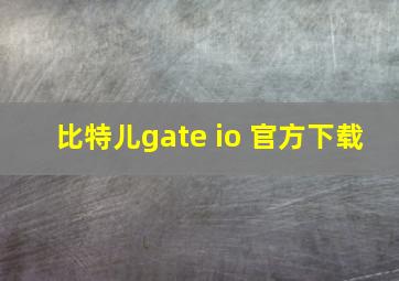 比特儿gate io 官方下载